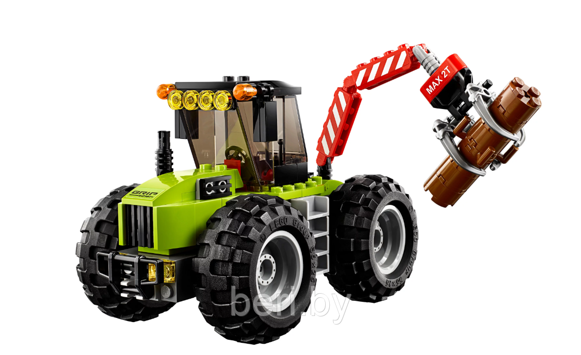10870 Конструктор Bela Cities "Лесной трактор" 180 деталей, аналог Lego City 60181 - фото 3 - id-p100237442