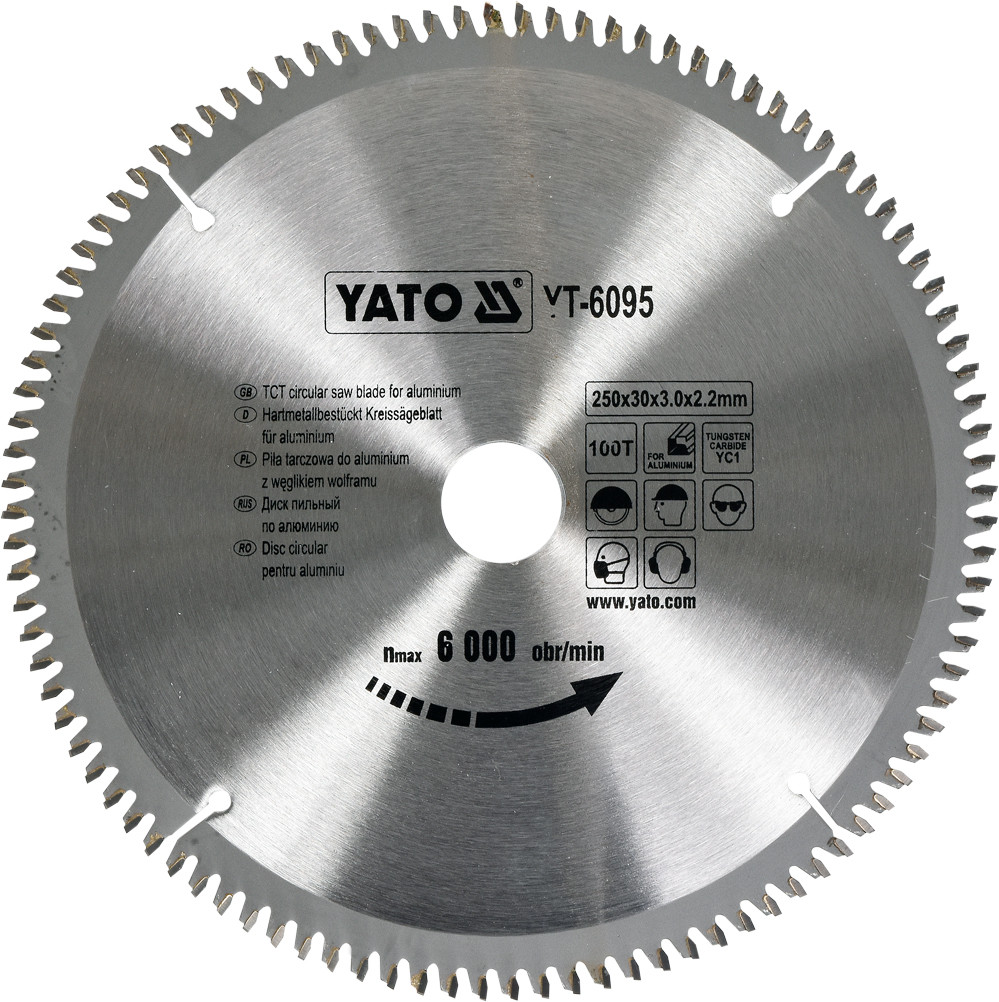 Пила дисковая по алюминию 300*30*100T"Yato" YT-6097