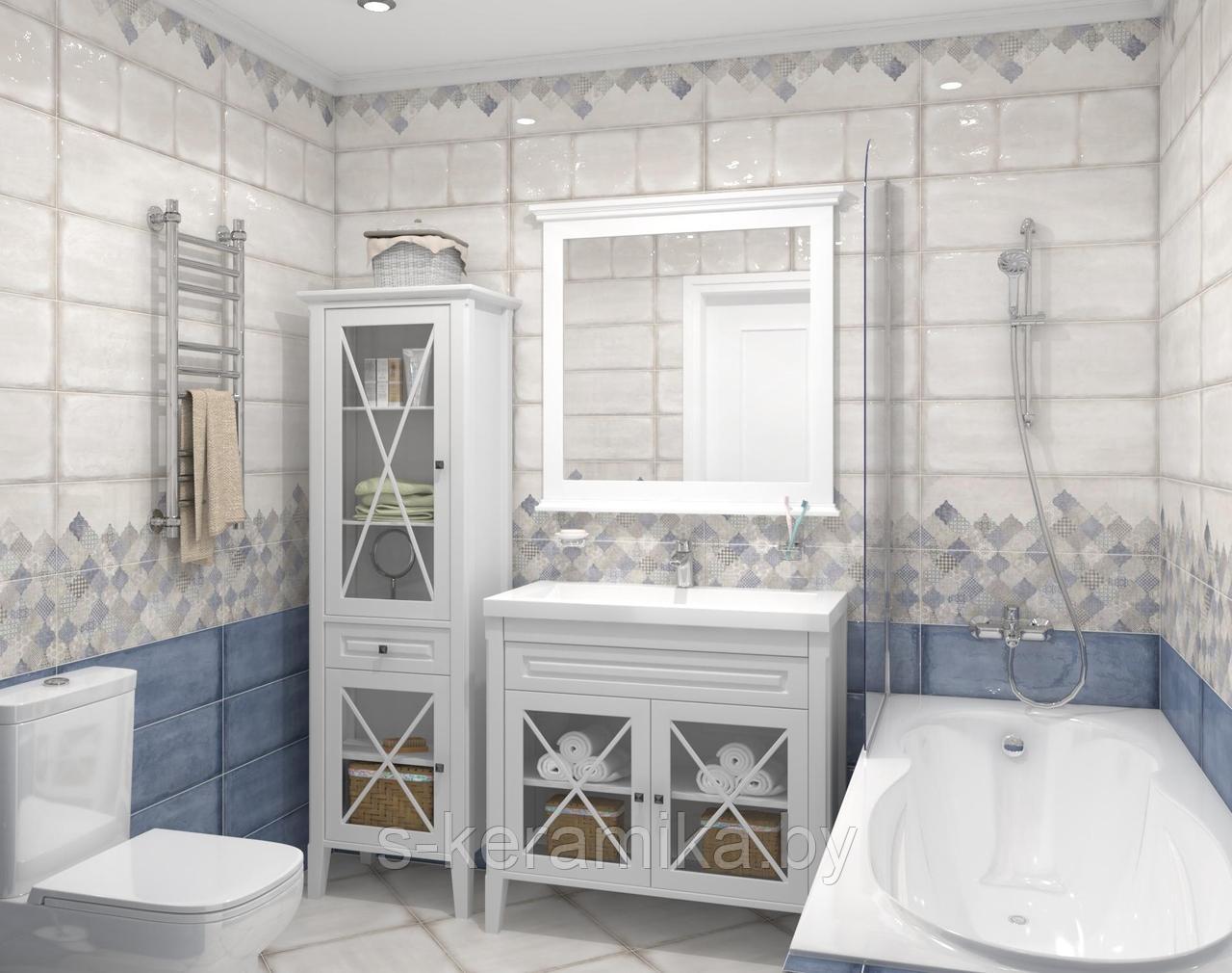 Керамическая плитка MAJOLIKA BLUE 20*60 см