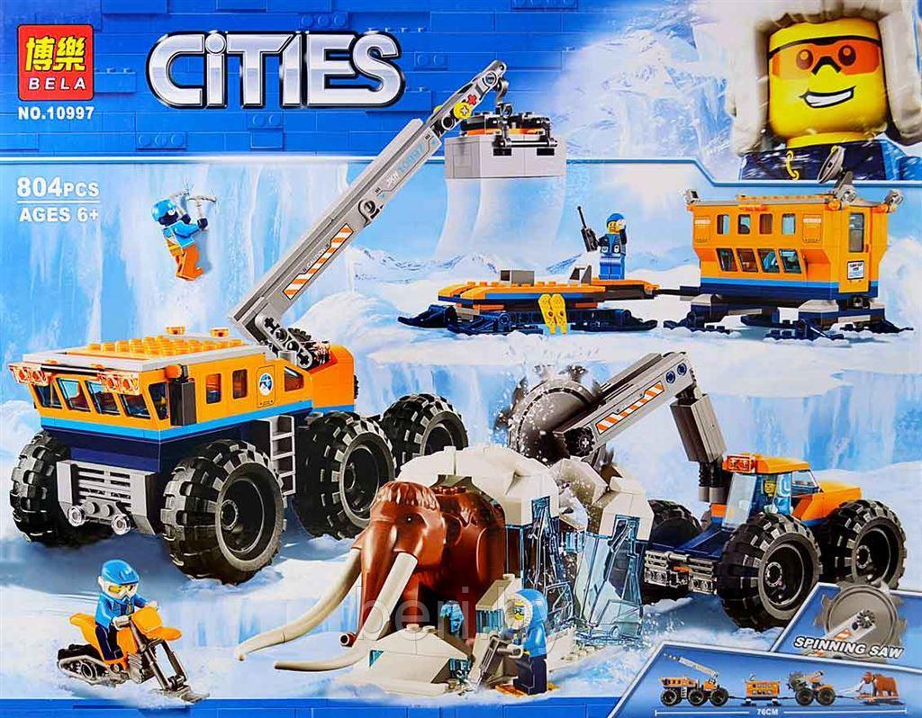 Конструктор Bela Cities "Передвижная арктическая база" 804 детали, аналог Lego City 60195, 10997/28020, фото 1