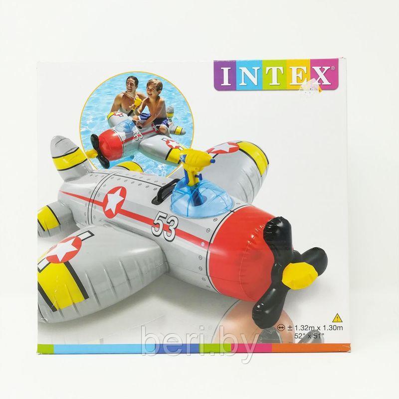 INTEX 57537NP Надувная игрушка-наездник "Самолеты" 132х130 см, от 3 лет, интекс - фото 4 - id-p100230213