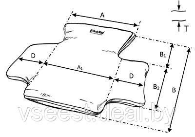 Вакуумная спинка с боковинами и подголовником BodyMap С Под заказ - фото 5 - id-p100260988