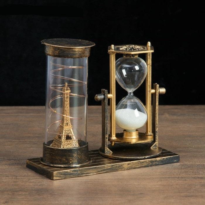 Песочные часы «Париж» с подсветкой цвет: микс - фото 4 - id-p100261187