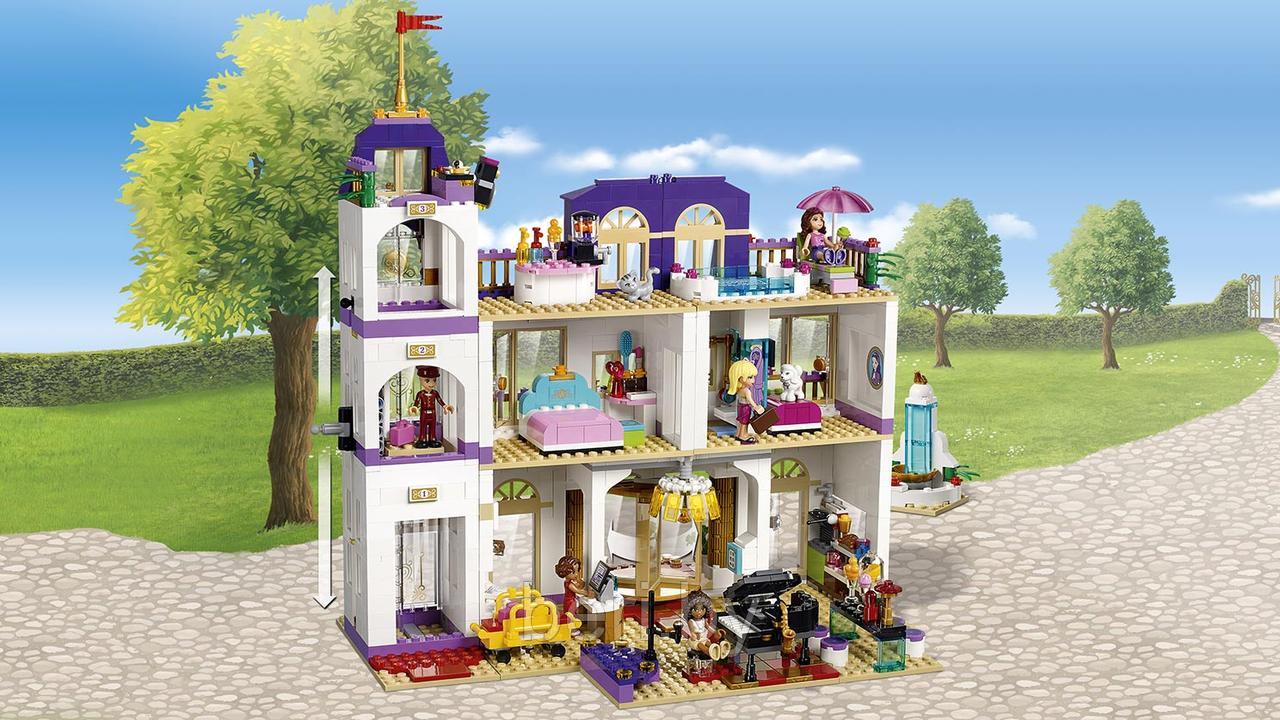 10547 Конструктор Bela Friends "Гранд отель в Хартлейк сити" 1585 деталей, аналог Lego Friends 41101 - фото 7 - id-p100261609