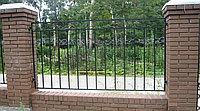 Забор с кованым узором модель 70