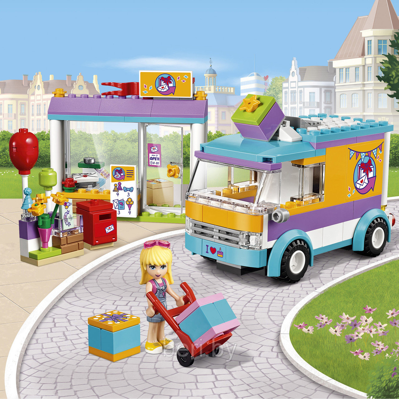 10608 Конструктор Bela Friends Служба доставки подарков" 188 деталей аналог Lego Friends 41310 - фото 5 - id-p100284462