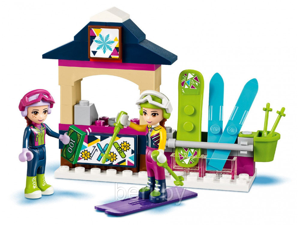 10732 Конструктор Bela Friends "Горнолыжный курорт: подъемник" 591 деталь, аналог Lego Friends 41324 - фото 6 - id-p100302707