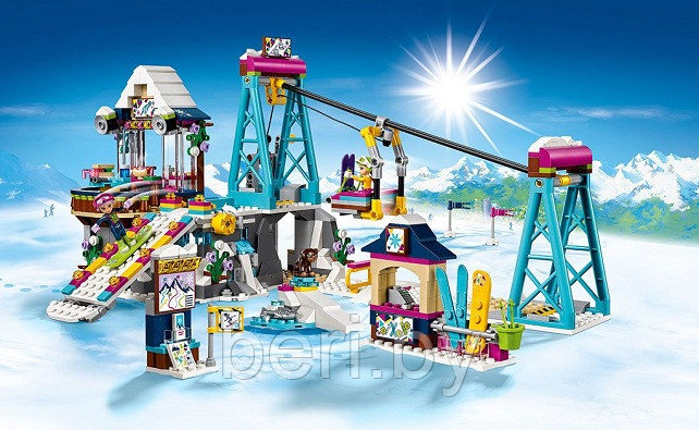 10732 Конструктор Bela Friends "Горнолыжный курорт: подъемник" 591 деталь, аналог Lego Friends 41324 - фото 8 - id-p100302707