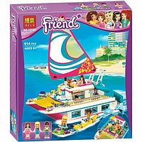 10760 Конструктор Bela Friends "Катамаран Саншайн" 614 деталей, аналог Lego Friends 41317