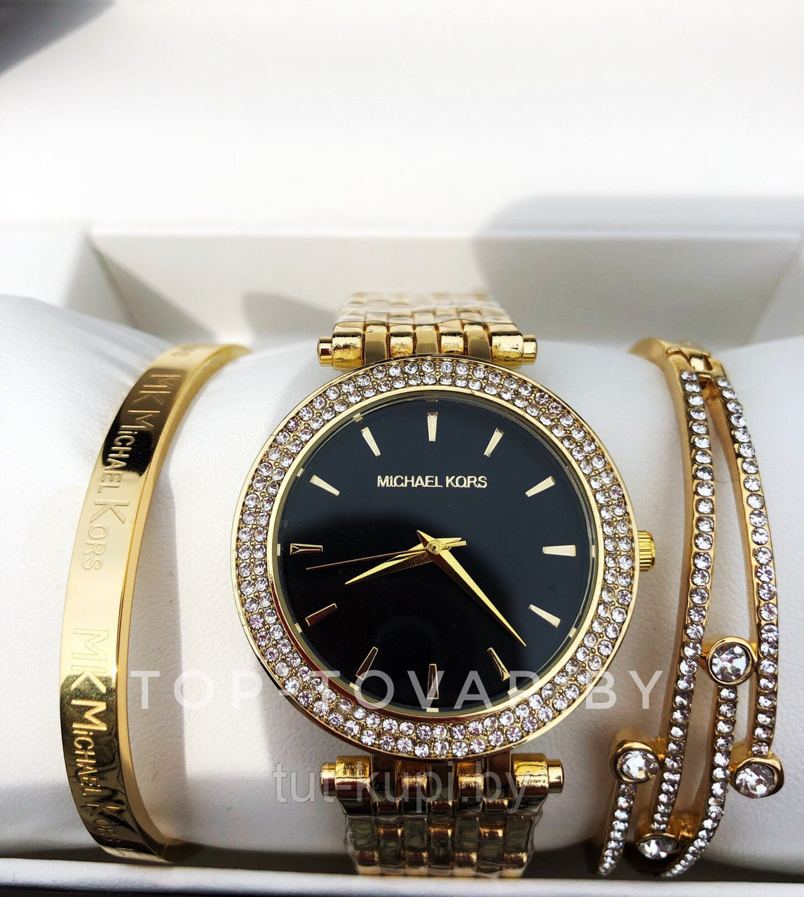 Женские часы Michael Kors MK-1064 (комплект) - фото 1 - id-p100337436