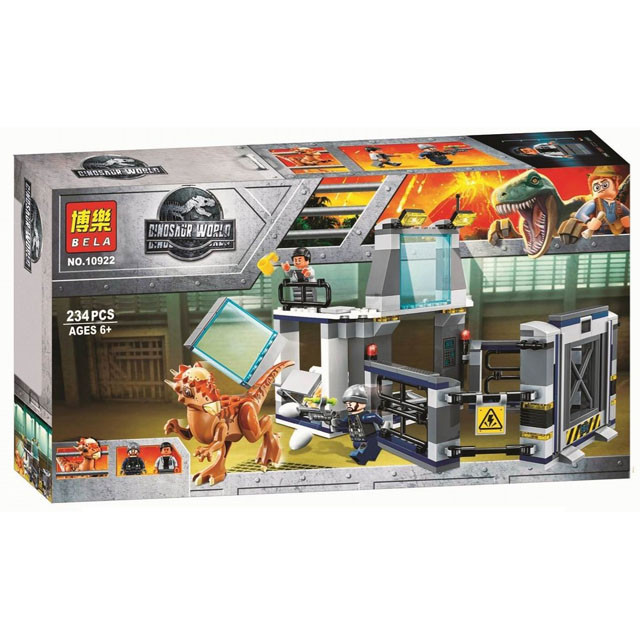 Конструктор Bela 10922 Dinosaur World Побег стигимолоха из лаборатории (аналог Lego 75957) 234 детали - фото 1 - id-p100350040