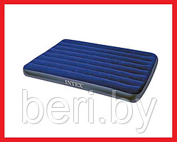 INTEX 68758 Матрас надувной "Classic Downy Bed" (191х137х22 см), двуспальный, интекс