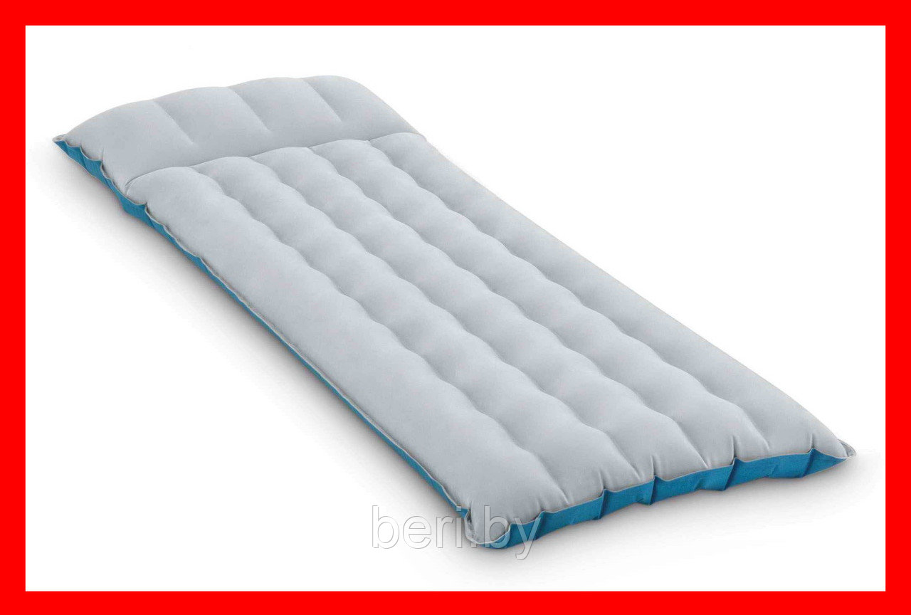 INTEX 67998 Матрас надувной "Classic Downy Bed" (189х72х20 см), одноместный, интекс - фото 2 - id-p100358710