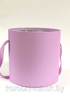 Шляпная коробка эконом без крышки D20 H21 цвет светло-лиловый.