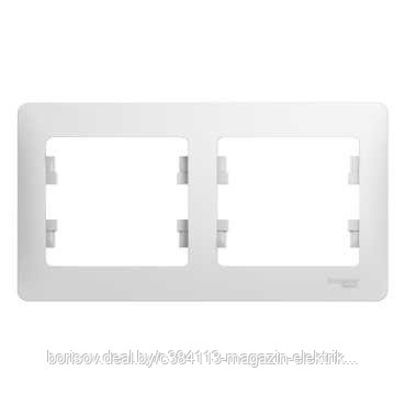 Рамка на 2 поста горизонтальная, GSL000102 Schneider Electric Glossa