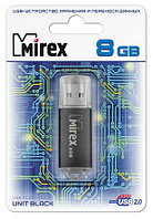 USB Flash Mirex UNIT BLACK 8GB (13600-FMUUND08)