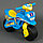 Каталка Мотоцикл беговел, байк Doloni 0139 музыка, свет ORION (Орион) от 2-х лет, голубой, Долони, фото 2