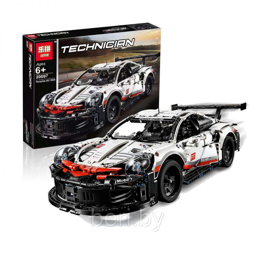 20097 Конструктор на радиоуправлении Lepin Technican  Порше 911 RSR,  1770 деталей аналог Lego