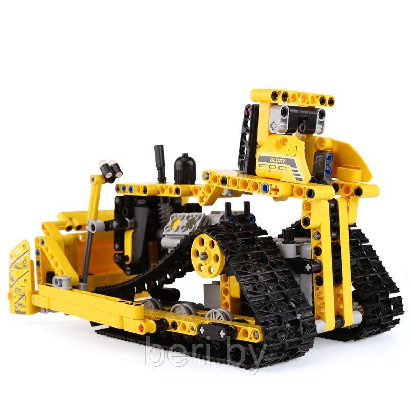 13015 Конструктор "Бульдозер" 535 деталей на управлении аналог Lego Technik - фото 4 - id-p100372372