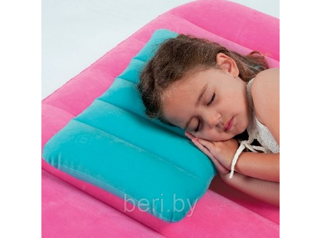 INTEX 68676 Надувная детская подушка "Kids" (43х28х9 см), 3 цвета, интекс - фото 2 - id-p100378705