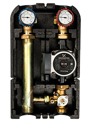 Насосная группа Barberi смесительная с трехходовым клапаном и насосом, правая