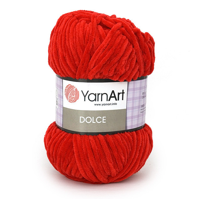 Yarnart Dolce цвет 748 красный