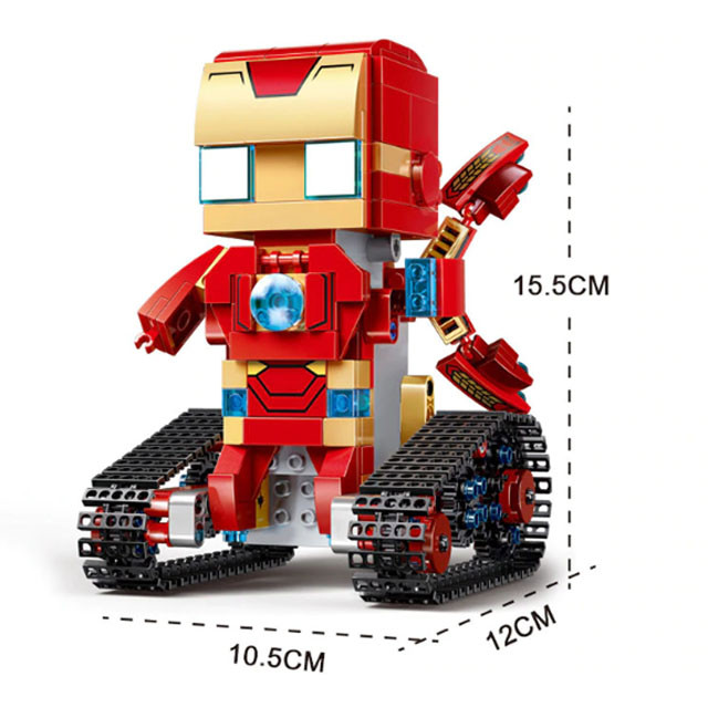 Конструктор MOULD KING 13038 Iron Man Железный Человек с ДУ (аналог LEGO Technic/BrickHeadz 41604) 392 детали - фото 3 - id-p100400989