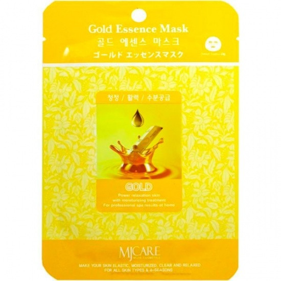Mijin Essence Маска тканевая золото Gold Essence Mask, 23гр