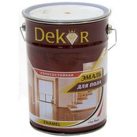 Эмаль для пола "DEKOR" "GOLD" золотисто-коричневая 20 кг