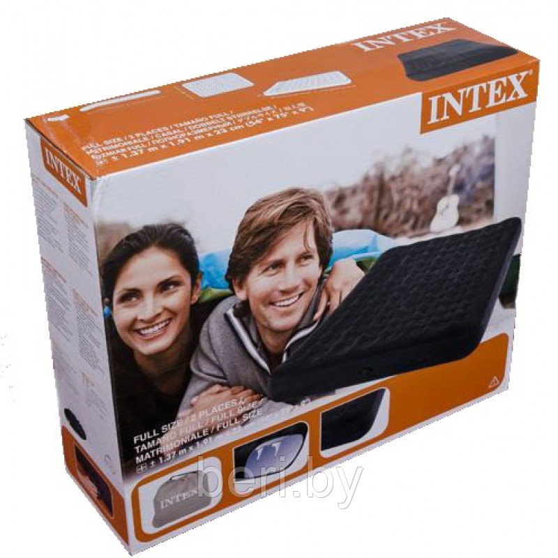 INTEX 66724 Надувной матрас Twin Supreme Airbed (191х137х23 см), полуторный, интекс - фото 4 - id-p100416975