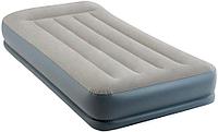 INTEX 64116 Надувной матрас Mid-Rice Airbed 191х99х30 см, насос и сумка в комплекте, интекс