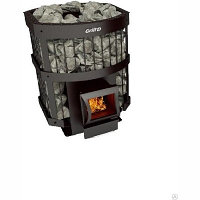 Печь-каменка Grill`D Leo 130 Window black