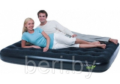 Bestway bw 67380 Надувной матрас Comfort Green Flocked Air Bed/Double 191х137х 22 см, двухспальный