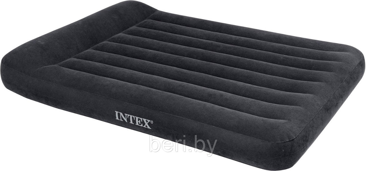 INTEX 66769 Надувной матрас Classic 203*152*30, специальный клапан, с подголовником, интекс