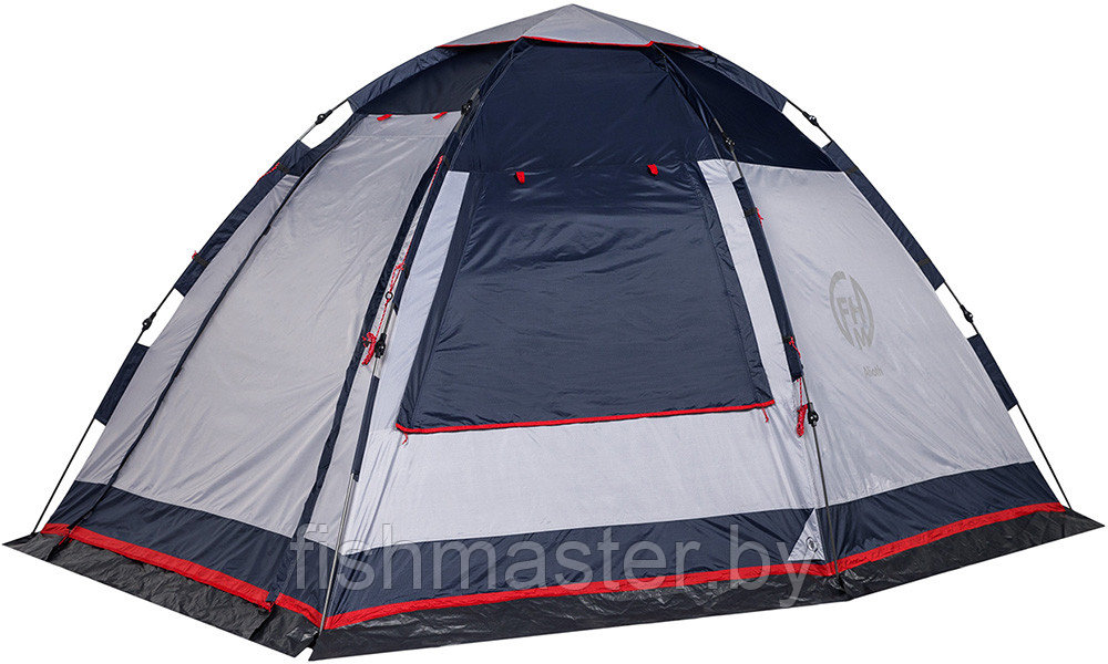 Полуавтоматическая палатка FHM "Alioth 4" Синий/Серый - - фото 2 - id-p100432021