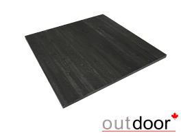 Плитка из керамогранита OUTDOOR, 600*600*20мм, черная cassero