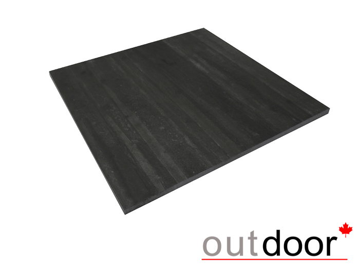Плитка из керамогранита OUTDOOR, 600*600*20мм, черная cassero