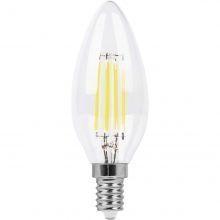 Лампа светодиодная 5W E14 (60 W)прозрачная 2700К - фото 1 - id-p100436845