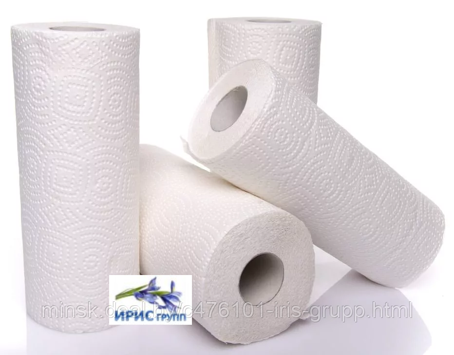 Полотенца бумажные 100% целлюлоза, 2-х слойные,  в упаковке 32 шт, (белые) 15 м. Цена за 1 рулон.