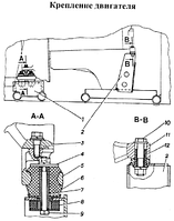 34036-0005 - Кронштейн задней опоры двигателя левый (Вес:2,2кг.)
