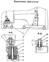 34036-0006 - Кронштейн задней опоры двигателя левый (Вес:2,2кг.)