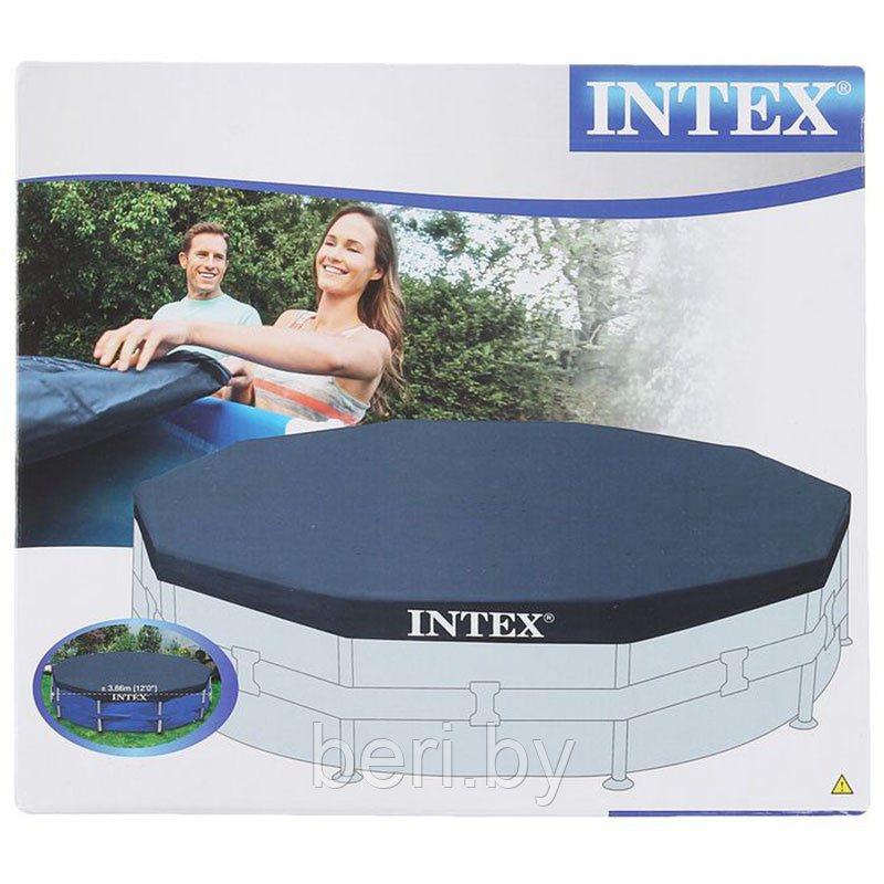 INTEX 28031 Тент, крышка 366 см для каркасного бассейна, интекс - фото 3 - id-p100442359