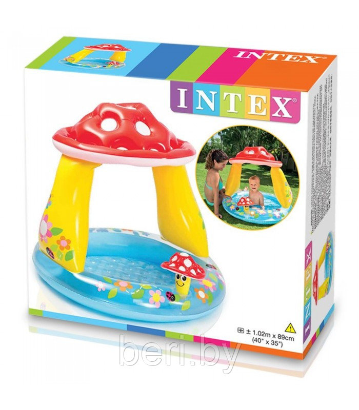Надувной детский бассейн Гриб мухомор, интекс, INTEX 57114 - фото 4 - id-p99705246