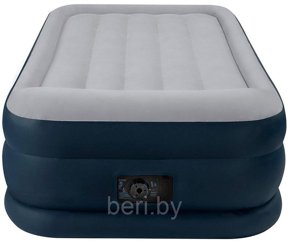 INTEX 64132 Надувная кровать Deluxe Pillow Rest Raised Bed 99*191*42 см встроенный электронасос интекс - фото 4 - id-p100456358