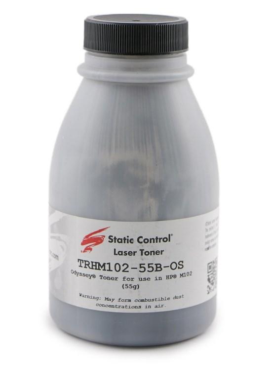 Тонер Static Control для HP LJ PM104/132, Bk, 55 г, флакон