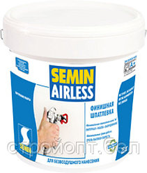 Финишная шпатлёвка для безвоздушного нанесения Semin Airless Classic (white cover), 25 кг