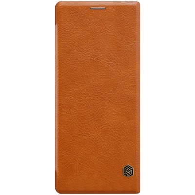 Кожаный чехол Nillkin Qin Leather Case Коричневый для Sony Xperia 10 Plus - фото 1 - id-p100479889