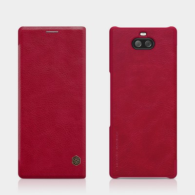 Кожаный чехол Nillkin Qin Leather Case Красный для Sony Xperia 10 Plus - фото 4 - id-p100479890