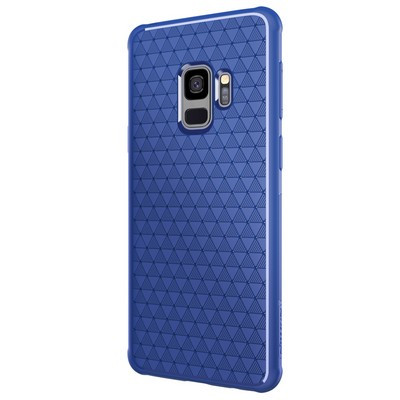 Перфорированный силиконовый чехол Nillkin Weave TPU Case синий для Samsung G960 Galaxy S9 - фото 3 - id-p100479899