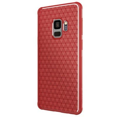 Перфорированный силиконовый чехол Nillkin Weave TPU Case красный для Samsung G960 Galaxy S9 - фото 3 - id-p100479900